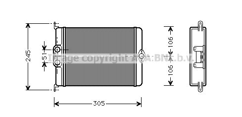 AVA QUALITY COOLING Siltummainis, Salona apsilde MS6239